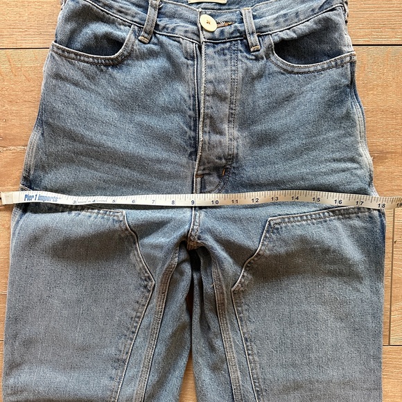 Jesse Kamm Patchfront Handy Pants Cowboy Blue Denim - Picture 6 of 14